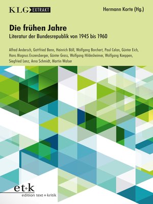 cover image of KLG Extrakt--Die frühen Jahre